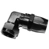 Fragola -16AN x 90 Degree Low Profile Forged Hose End - Black - 109116-BL