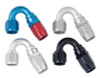 Fragola -8AN x 150 Degree Power Flow Hose End - Blue/Red - 115008