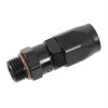 Fragola -8AN Straight x 3/4-16 (8) Hose End - Black - 180108-BL