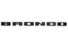 Ford Racing 2021+ Bronco Grille Lettering Overlay Kit - Black - M-1447-BLMB