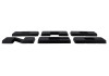 Ford Racing 2021+ Bronco Grille Lettering Overlay Kit - Black - M-1447-BLMB
