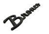 Ford Racing 2021+ Bronco Classic Script Fender Badges - Matte Black (Pair) - M-1447-BSMB
