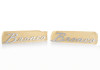 Ford Racing 21-23 Bronco Script Fender Badge - Silver - M-1447-BSS