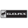 Ford Racing Bronco/Bronco Sport G.O.A.T. Badge - Black/Chrome - M-1447-GOAT