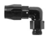 Fragola -12AN x 90 Degree Hose End x 3/4 NPT - Black - 199012-BL
