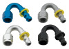 Fragola -16AN Push-Lite End 150 Degree - Blue - 215016