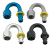 Fragola -10AN Push-Lite End 180 Degree - Blue - 218010