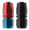 Fragola -4AN Straight Pro-Flow Hose End - Black - 220104-BL