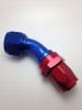 Fragola -16AN Fem x -12AN Hose 30 Degree Reducing Hose End - Blue/Red - 223015