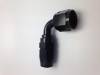 Fragola -6AN Nut x -8AN Hose 90 Degree Expanding Hose End - Black - 229005-BL