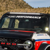 Ford Racing Ford Performance Bronco Windshield Banner - White - M-1820-BRW