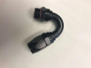 Fragola -10AN Male Rad. Fitting x 150 Degree Pro-Flow Hose End - Black - 231510-BLRAD