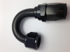 Fragola -6AN Nut x -8AN Hose 180 Degree Expanding Hose End - Black - 231805-BL