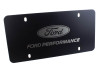 Ford Racing Black Stainless Steel Marque Plate - M-1828-LB
