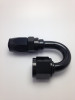 Fragola -6AN x 180 Degree Pro-Flow Hose End - Black - 231806-BL