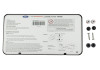Ford Racing Ford Performance Slim License Plate Frame - Black Stainless Steel - M-1828-SSB