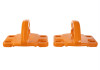 Ford Racing 2021+ Bronco Front Bumper Tow Hooks - Orange (Pair) - M-18954-BO