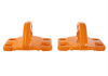 Ford Racing 2021+ Bronco Front Bumper Tow Hooks - Orange (Pair) - M-18954-BO