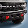 Ford Racing 2021+ Bronco Front Bumper Tow Hooks - Red (Pair) - M-18954-BR