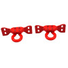 Ford Racing 17-22 Super Duty Tow Hooks - Red (Pair) - M-18954-SDR