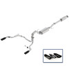 Ford Racing 15-18 F-150 5.0L Cat-Back Touring Exhaust System - Rear Exit Black Chrome Tips - M-5200-F1550DTBA