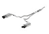 Ford Racing 2024 Mustang 2.3L Touring Non-Active Cat-Back Exhaust w/GT Valance - Black Tip - M-5200-M2TBV