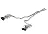 Ford Racing 2024 Mustang 5.0L Extreme Non-Active Cat-Back Exhaust w/Valance - Black Tip - M-5200-M5EBV