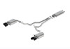 Ford Racing 2024 Mustang 5.0L Touring Non-Active Cat-Back Exhaust w/GT Valance - Black Tip - M-5200-M5TBV