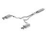 Ford Racing 2024 Mustang 5.0L Touring Non-Active Cat-Back Exhaust w/GT Valance - Chrome Tip - M-5200-M5TCV