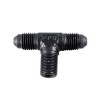 Fragola -10AN Tee 1/2 NPT On The Side - Black - 482510-BL