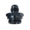 Fragola -6AN x 7/8-20 Male Adapter-Dual Feed - Black - 491952-BL