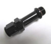 Fragola -6AN x 9/16-24 Carb Adapter Long 3in - Black - 491977-BL