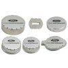 Ford Racing 15-25 Mustang 2.3L/5.0L Aluminum Machined Engine Cap Covers - M-6766-M50A