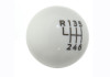 Ford Racing 15-19 Ford Mustang EcoBoost / GT w/ 6-Speed Manual Transmission Bullitt White Shift Knob - M-7213-M8B