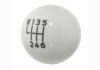 Ford Racing 15-19 Ford Mustang EcoBoost / GT w/ 6-Speed Manual Transmission Bullitt White Shift Knob - M-7213-M8B