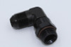 Fragola -6AN x 16mm 90 Degree Swivel - Black - 499216-BL