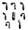 Fragola -12AN Real Street x 120 Degree Hose End Black For PTFE Hose - 681212-BL