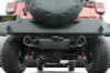 Gibson 07-17 Jeep Wrangler JK Rubicon 3.6L 2.5in Axle-Back Dual Split Exhaust - Aluminized - 17303