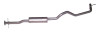Gibson 96-97 Toyota T100 DLX 3.4L 2.5in Cat-Back Single Exhaust - Aluminized - 18806