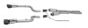 Gibson 15-19 Dodge Challenger SRT Hellcat 6.2L 3in Cat-Back Dual Exhaust - Black Elite (Ceramic) - 617010-B