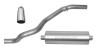 Gibson 96-97 Jeep Grand Cherokee Laredo 4.0L 2.5in Cat-Back Single Exhaust - Stainless - 617100