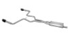 Gibson 15-19 Ford Mustang EcoBoost 2.3L 2.25in Cat-Back Dual Exhaust - Black Elite (Ceramic) - 619014-B