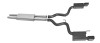Gibson 15-17 Ford Mustang V6 3.7L 3in Cat-Back Dual Exhaust - Black Elite (Ceramic) - 619015-B