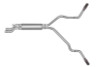 Gibson 02-05 Chevrolet Silverado 2500 HD Base 6.0L 2.5in Cat-Back Dual Extreme Exhaust - Stainless - 65009