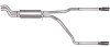 Gibson 01-05 Chevrolet Silverado 2500 HD Base 6.0L 2.5in Cat-Back Dual Split Exhaust - Stainless - 65549