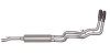 Gibson 06-07 Dodge Ram 1500 Laramie 5.7L 2.5in Cat-Back Dual Sport Exhaust - Stainless - 66545