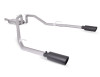 Gibson 14-17 Ram 1500 Big Horn 3.0L 3in Cat-Back Dual Split Exhaust - Black Elite - 66569B