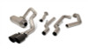 GIbson 22-24 Toyota Tundra 3.5L-T V6 Crew Max Black Elite Stainless Cat Back Dual Sport Exhaust - 67105B