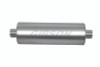 Gibson SFT Superflow Center/Center Round Muffler - 8x24in/4in Inlet/4in Outlet - Stainless - 788040S