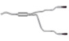 Gibson 01-05 Ford Ranger XL 2.3L 1.75in Cat-Back Dual Split Exhaust - Aluminized - 9508